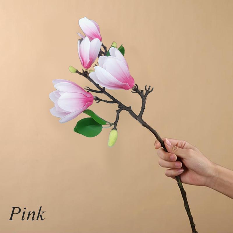 1шт/2шт искусственные цветы свадебное украшение букет новый имитация магнолии домашние искусственные цветы своими руками несколько вариантов доступны