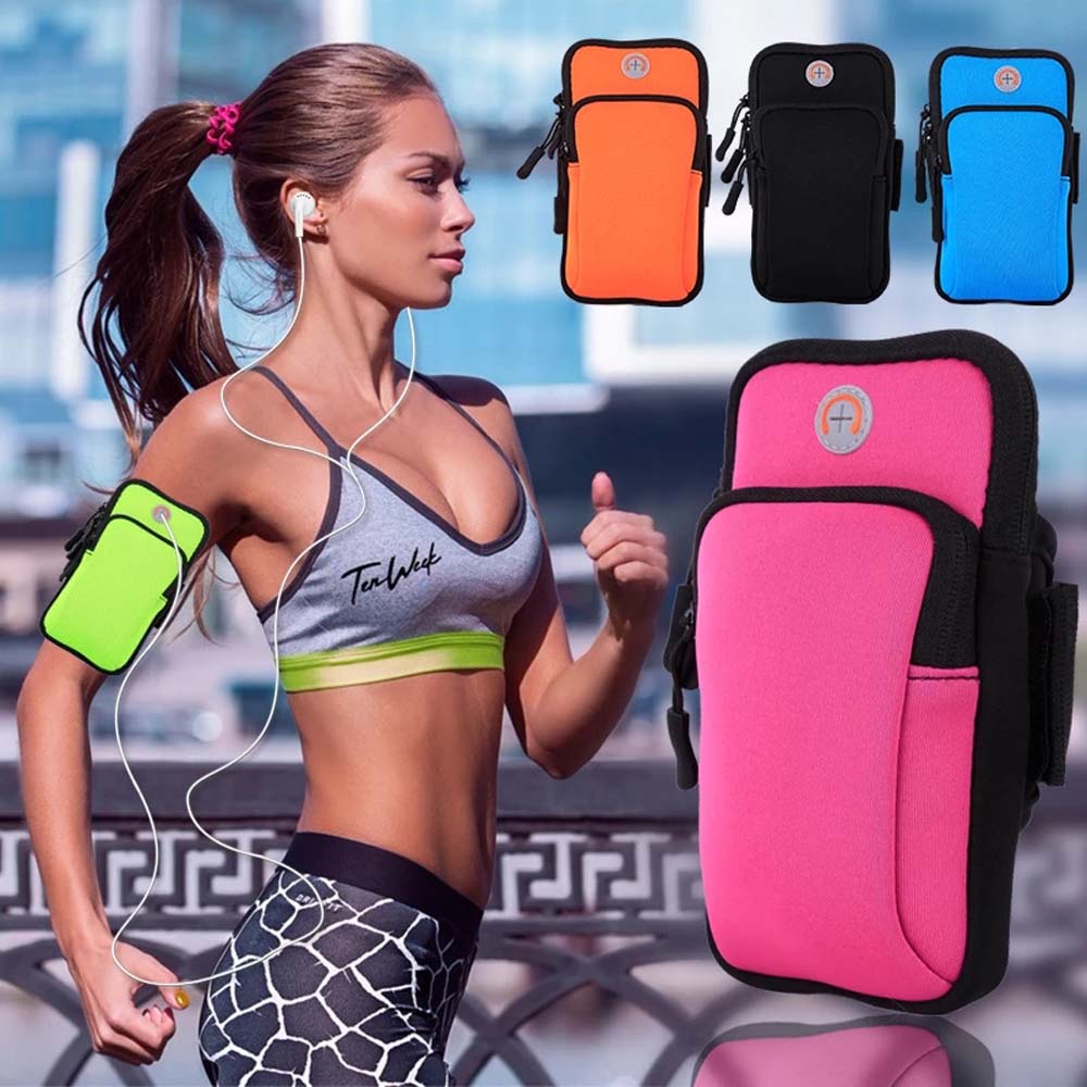 6'' Jogging Sport Running Cell Phone Holder Arm Band Phone Case Mobile Phone Bag Armband Bag
