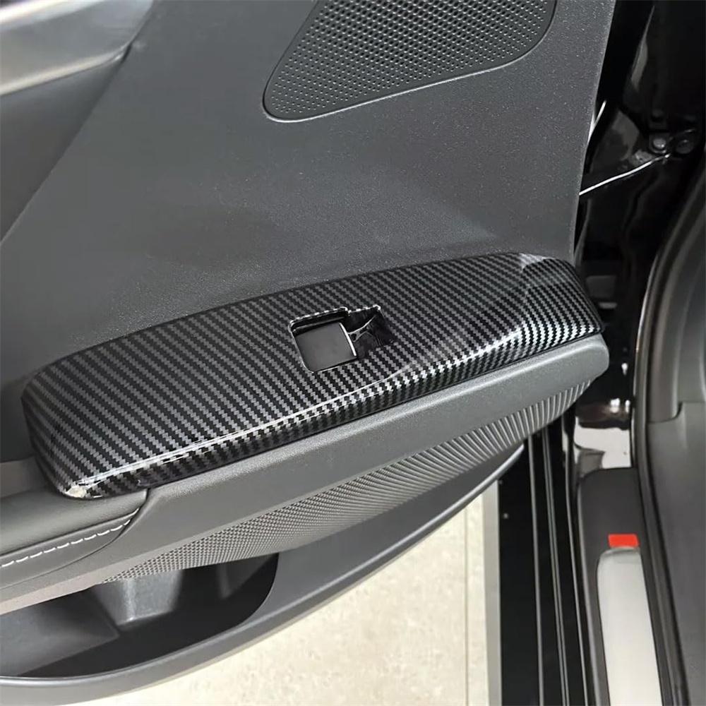 4Pcs Carbon Fiber Look Car Window Lift Switch Panel Trims For Toyota Camry 2024