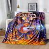 1pc,Dia de los Muertos Day of the Dead Blanket Sugar Skulls, Skeletons, and Marigolds Perfect for Home Decor, Couch Cover, Travel