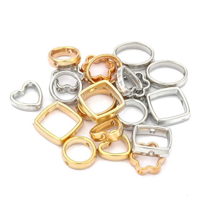 50 шт. CCB Любовь Сердце Цветок Квадратный Овальный Круг Рамка Бусины Разделители Разъемы DIY Ожерелье Браслет Серьги Подвески Аксессуары Для Изготовления Ювелирных Изделий