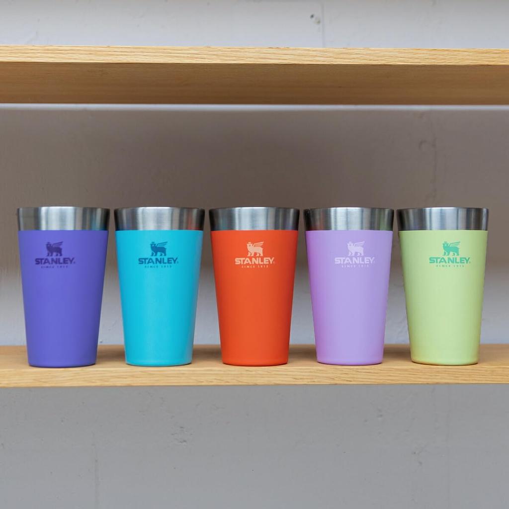 STANLEY Tumbler Cup Cold Insulation Stacking Vacuum Pint 0.47L 10-02282-378 (Brown/FF)