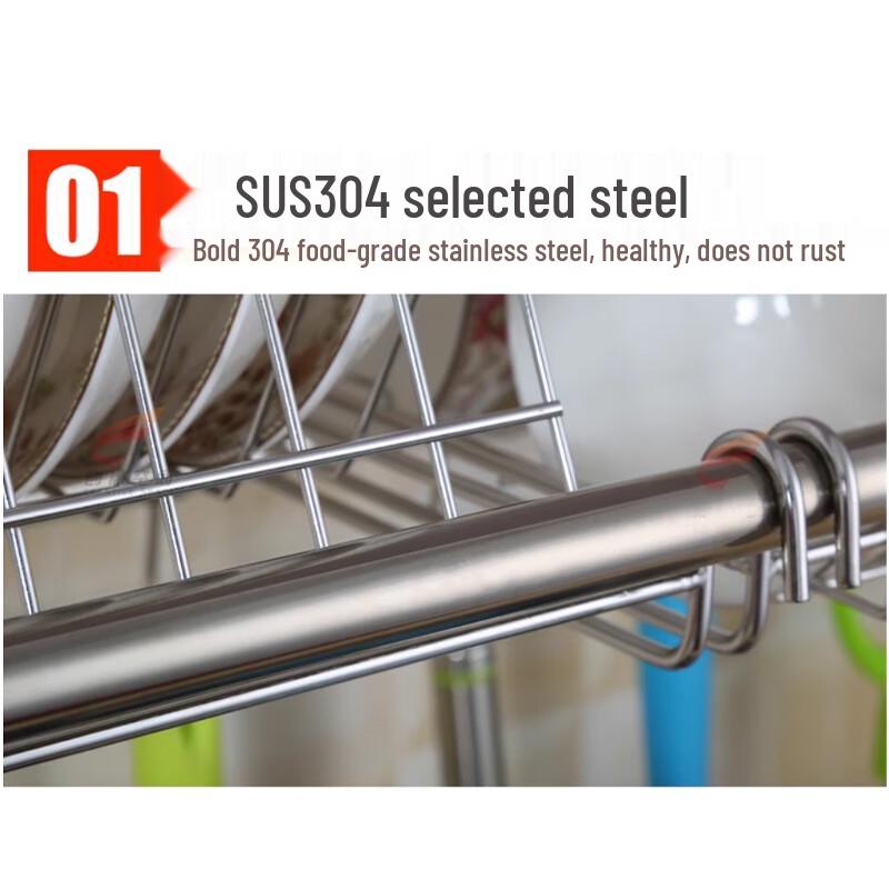 Двухъярусная сушилка для посуды для кухонной раковины