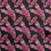 oneOone Georgette Viscose Brown Fabric Leaves Sewing Material Print Fabric By The Yard 42 Inch