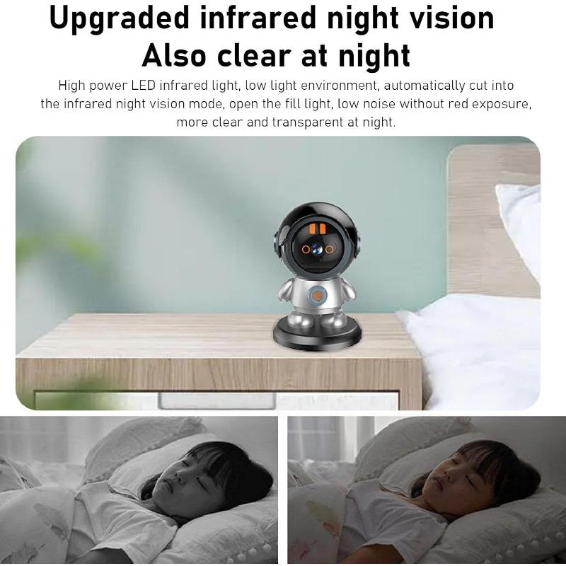 Внутренняя камера, роботизированная камера 1080P для домашней безопасности, камера для наблюдения за домашними животными и радионяней с приложением, интеллектуальная поворотная камера с функцией обнаружения движения