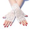 Fishnet Sexy Lace UV-proof Mesh Half Finger Fingerless Gloves Lace Gloves Mittens Driving Gloves