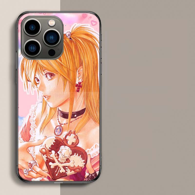 Чехол для телефона Аниме Тетрадь смерти Аманэ Миса Для Iphone 17 Air 15 Pro 14 Plus 16 Pro Max 12 13 Mini 11 16E X XS Чехол Милые Fundas