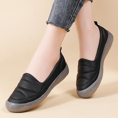 Женские мокасины на плоской подошве, удобные повседневные туфли без застежек, минималистичные мягкие туфли с вышивкой для девочек-студенток