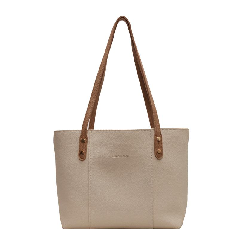 Большая вместительная сумка женская осенне-зимняя универсальная 2024 новая повседневная простая сумка через плечо Texture Class Commuter Tote