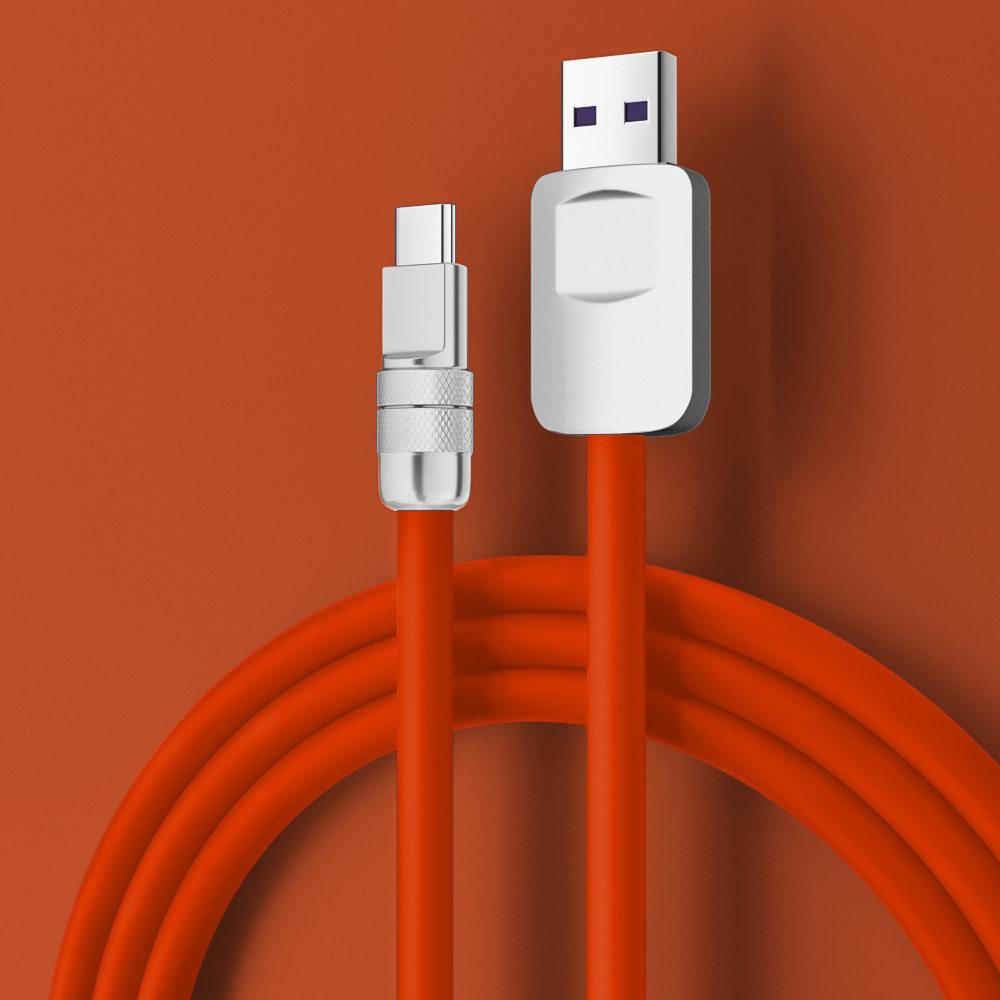 240W PD USB-C Liquid Silicone Fast Charging Data Cable Compatible with iPhone 17 for -Customizable