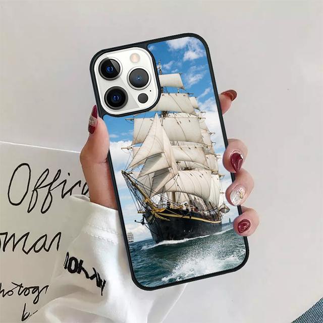 Чехол для телефона с пиратским кораблем, парусник, задняя крышка для iPhone 17 Air 16 15 14 13 11 12 Pro Max PlusS Shell Coque