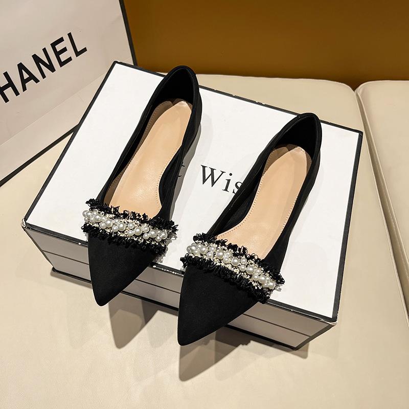 Comemore Летние женские туфли-лодочки на низком каблуке без застежек для девочек Элегантные балетки для офиса Женские кожаные лоферы 2024 Мокасины 39