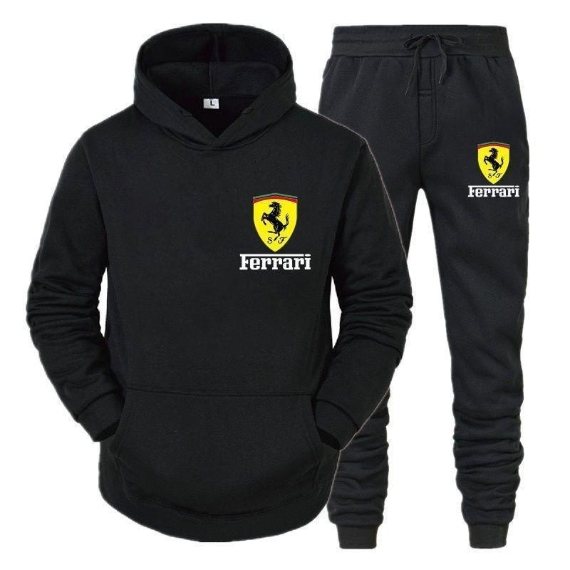 Костюм Ferrari Весна и Осень Мужские и Женские Худи Персонализированные Модные Повседневные Свитшоты