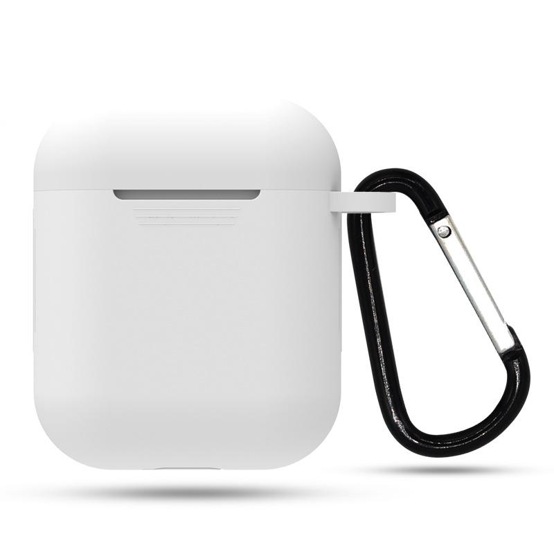 Чехол для Apple Airpods 1/2, силиконовый защитный чехол для беспроводной Bluetooth-гарнитуры с крючком