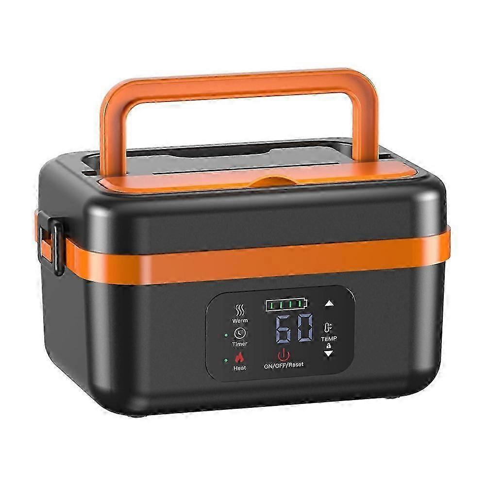 Cordless Electric Lunch Box,Rechargeable Self-Heating Food Warmer with 16000mAh Battery,for Work/Travel/Car/Office EU