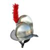 Spanish Moraion with Red Plume Helmet - 18 Gauge Steel for LARP Reenactment