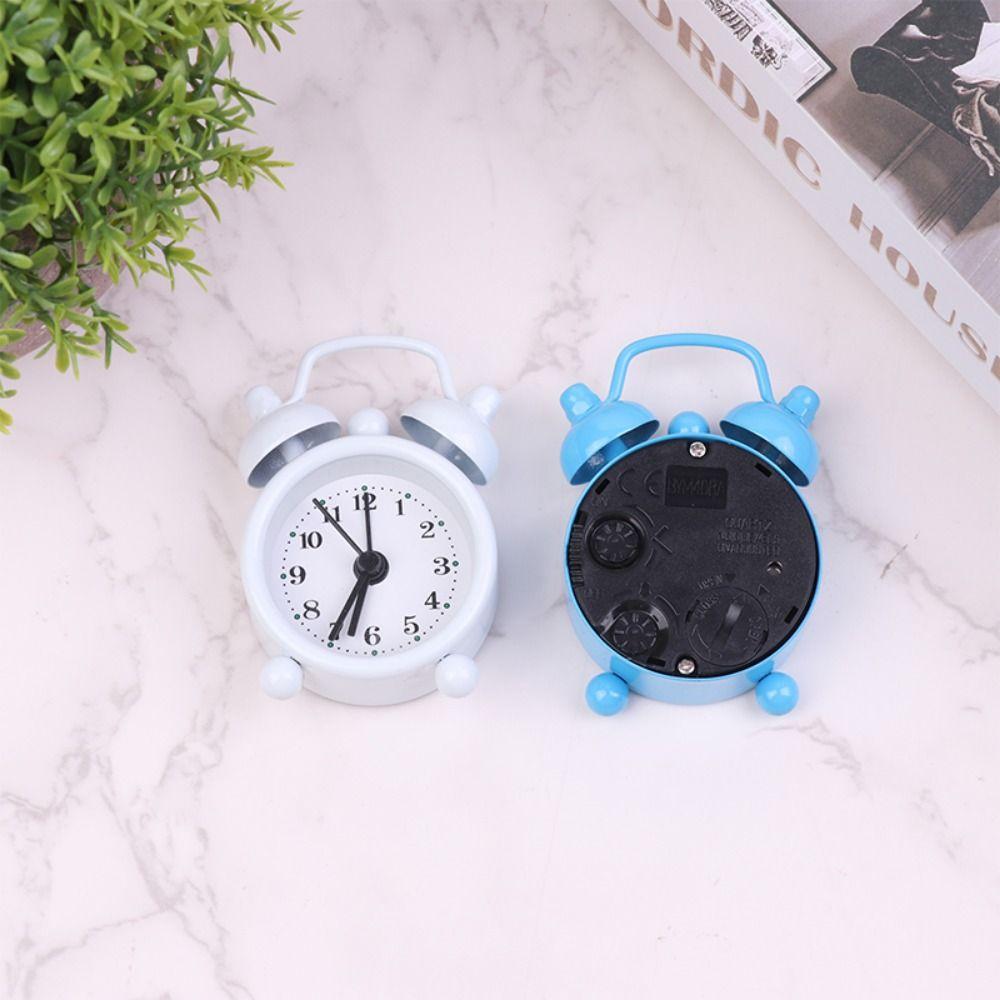 Silent Mini Alarm Clock Classic Small Table Clock Creative Bedside Alarm Clock Desktop