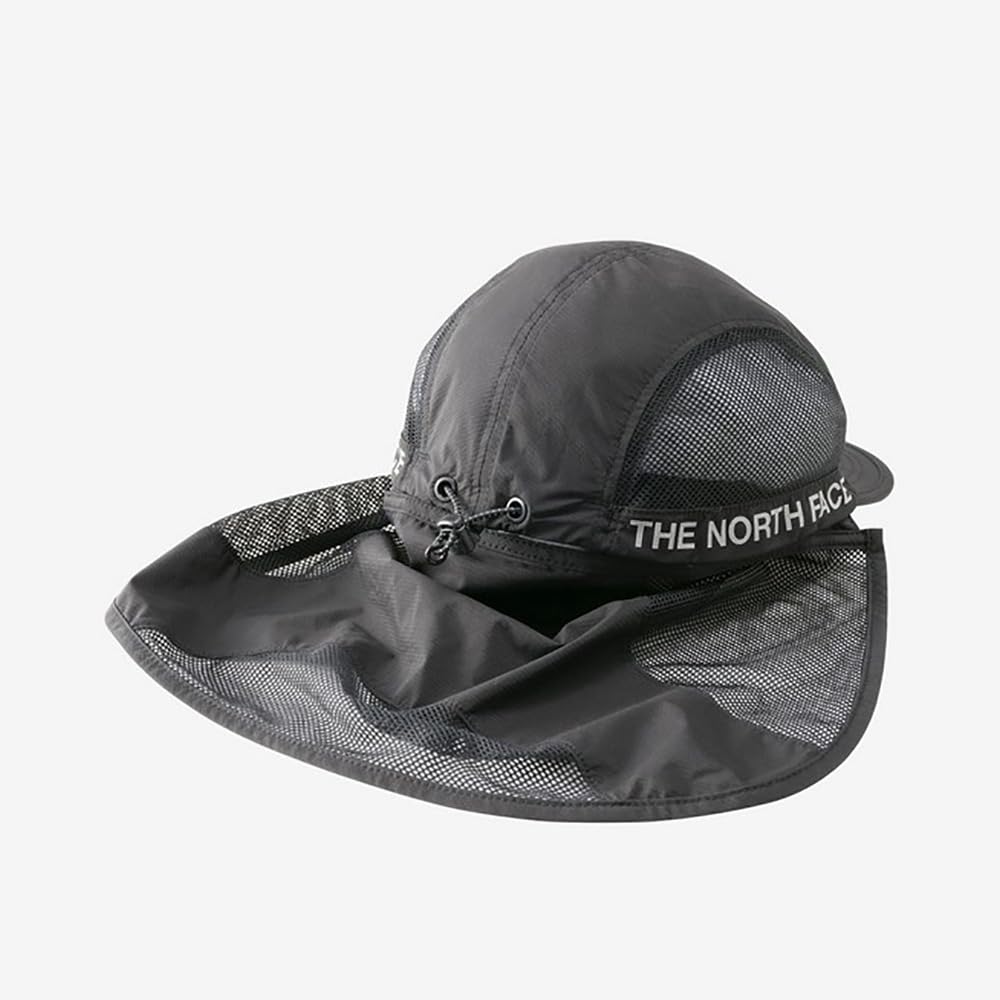 North Run Shield Cap Unisex Водоотталкивающая легкая съемная защитная кепка черного цвета M [The Face]