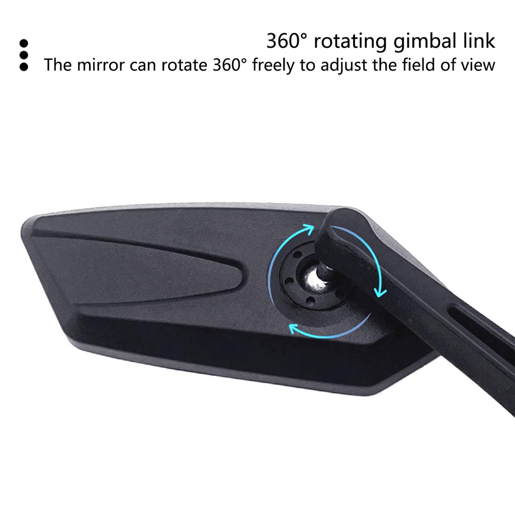 Винтажные мотоциклы, скутер, руль, выпуклое зеркало, черный, 22 мм, 7/8 дюйма, для ATV, скутера, велосипеда, универсальное выпуклое зеркало