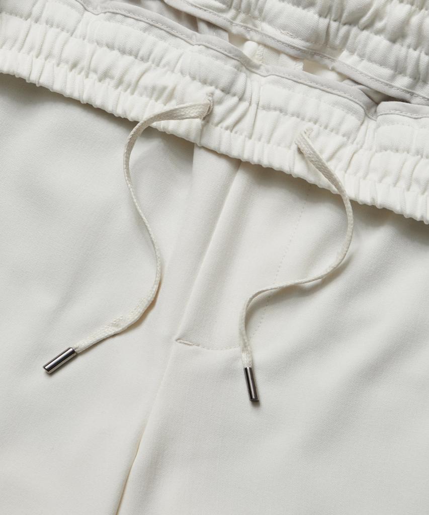 MUSINSA STANDARD Genderless Wide Elastic Waist Slacks [Cream]