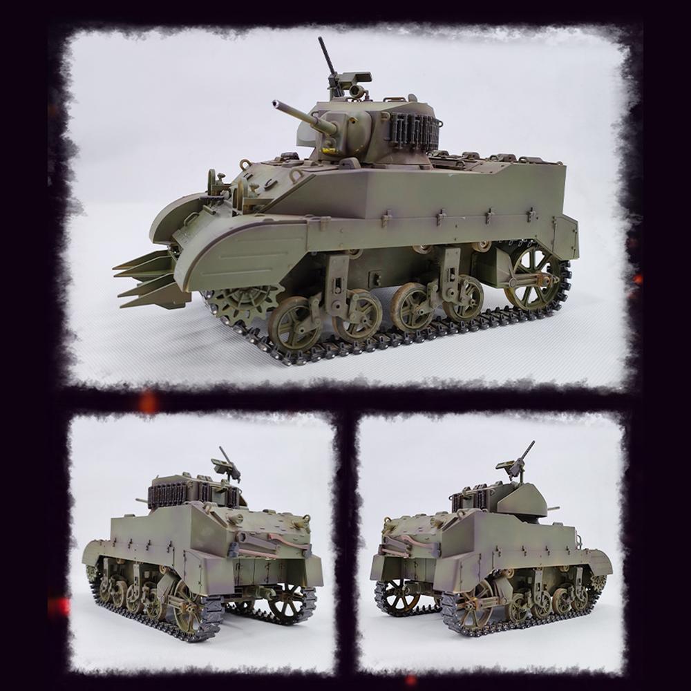 Remote Control Tank 1/16 Full-scale Remote Control Tank Toys Simulated Sound and Motion 360 Degree