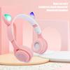 Беспроводные Bluetooth 9D HIFI милые светодиодные наушники с кошачьими ушками и шумоподавлением, складная стереогарнитура, игровая гарнитура