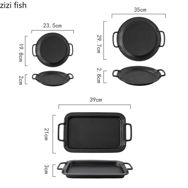 Черная матовая керамическая тарелка с двумя ручками, тарелка для стейка, тарелка для хлеба, десертные тарелки, тарелки для салата, специализированная посуда для молекулярной кухни