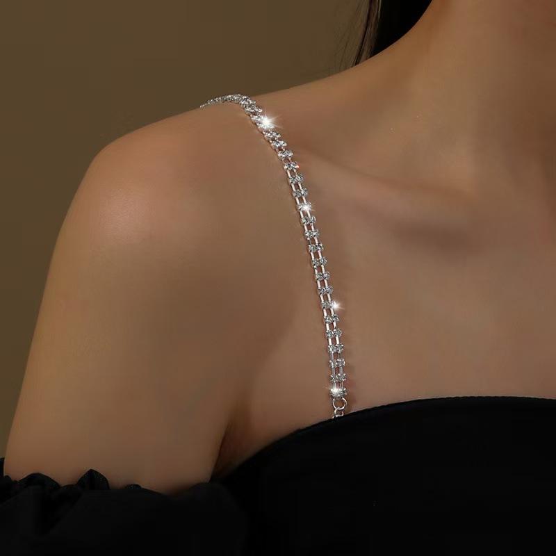 Бретели для бюстгальтера, сверкающие стразами, противоскользящие, регулируемые, аксессуары для женского нижнего белья