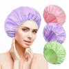 Reusable Waterproof Shower Caps Double Drying Hair Cap for Bathroom Supplies Accessories
