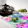 Decorative Glass Kitchen Cutting Board Hawaiian Flowers 80x52 cm