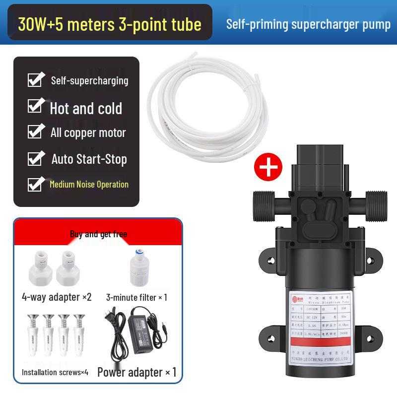 Leishi Tai Самозаполняющий бытовой усилитель-насос для очистителя воды - Мини-автоматический мембранный насос