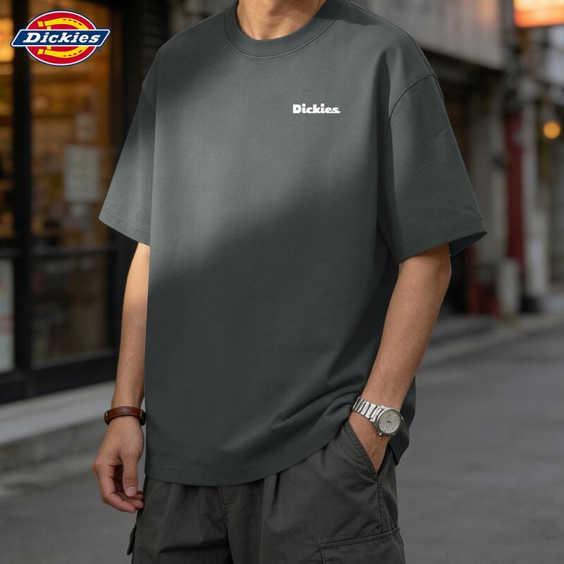 Мужская футболка Dickies 2026 Американский стиль Свободный крой 100% хлопок Короткий рукав
