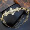 Waist Chain With Gold Color Bridal Jewelry With Crystal Princess Jewelry