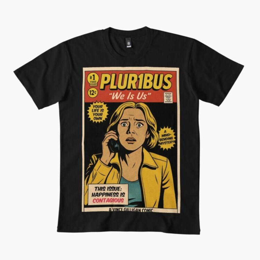 Винтажная футболка с комиксом Pluribus We Is Us для мужчин и женщин, 100% хлопок, с коротким рукавом 1124-4 - Мужская летняя хлопковая...
