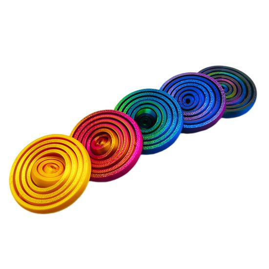 3D-печатное кольцо-спиннер для снятия стресса и тревожности для детей и подростков, взрослых, вращающееся на 360 градусов, игрушка из семи колец, портативная игрушка для путешествий и повседневного использования