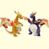 Poseable Shiny Orange Gigantamax Charizard Plush Toy with Skeleton