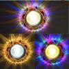 Светодиодный потолочный светильник Crystal Spotlight для гостиной, встроенный светильник Bull's Eye, цветной проходной светильник, небольшой трехцветный светильник Downlight