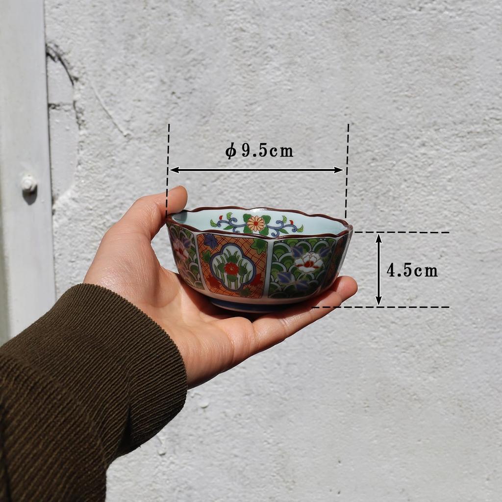 Юки Роман Маленькие тарелки (5 кусков), Пестрый дизайн, стиль старого Имари, Великолепный и Роскошный [Изделие Арита, Сделано в Японии]