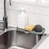 1PC Kitchen Sink Soap Sponge Tray Self Draining Premium Silicone Soap Holder for Bathroom Caddy Organizer