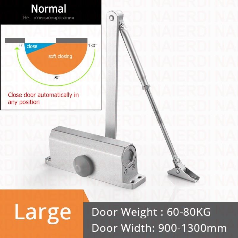 Гидравлический буферный доводчик двери 25 кг до 80 кг с регулируемой скоростью, автоматическое оборудование для закрывания дверей, бесшумный держатель для мягкого закрывания двери