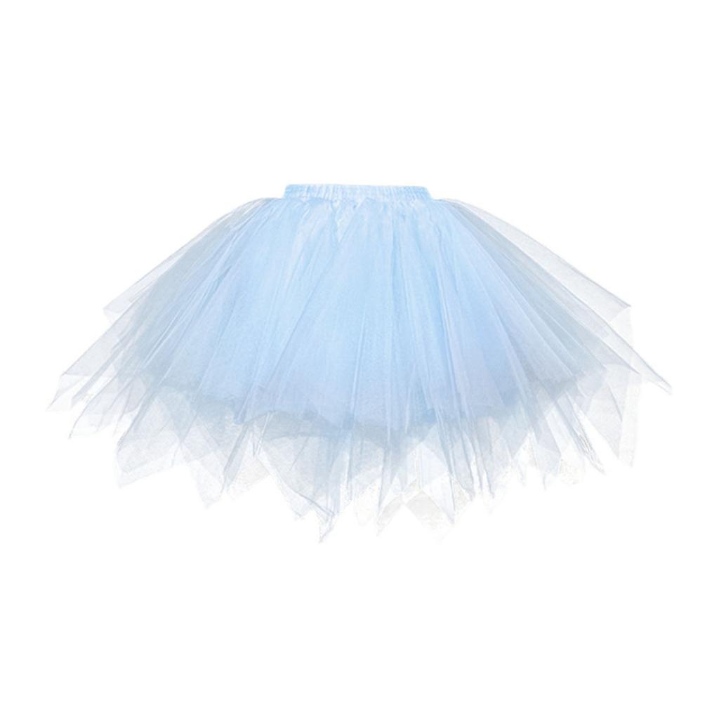 Юбка-пачка Yousheng для женщин, 50-е годы, нижняя юбка, эластичный пояс, короткая балетная юбка-кринолин, карнавальный костюм, нижняя юбка