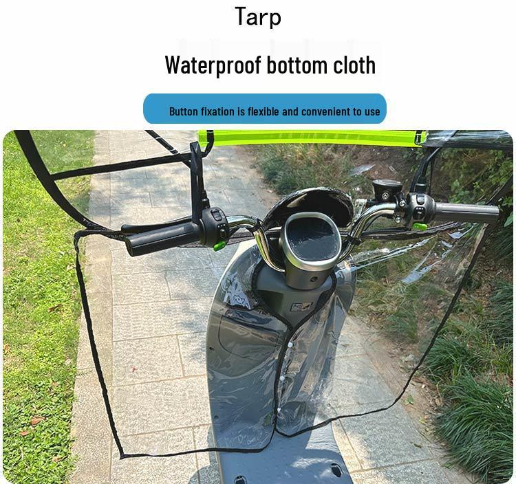 Электрический транспорт Дождевик и Ветрозащита: Всепогодная защита для аккумуляторных мотоциклетных ветровых стекол.