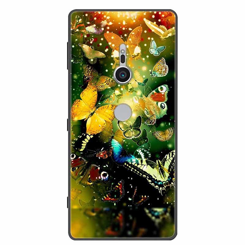 Чехол для Sony Xperia XZ1 XZ2 XZ3 Чехол Силиконовый Расписной Мягкий Задние Крышки Телефона для Sony XZ2 Compact Премиум Защитный Funda Capa