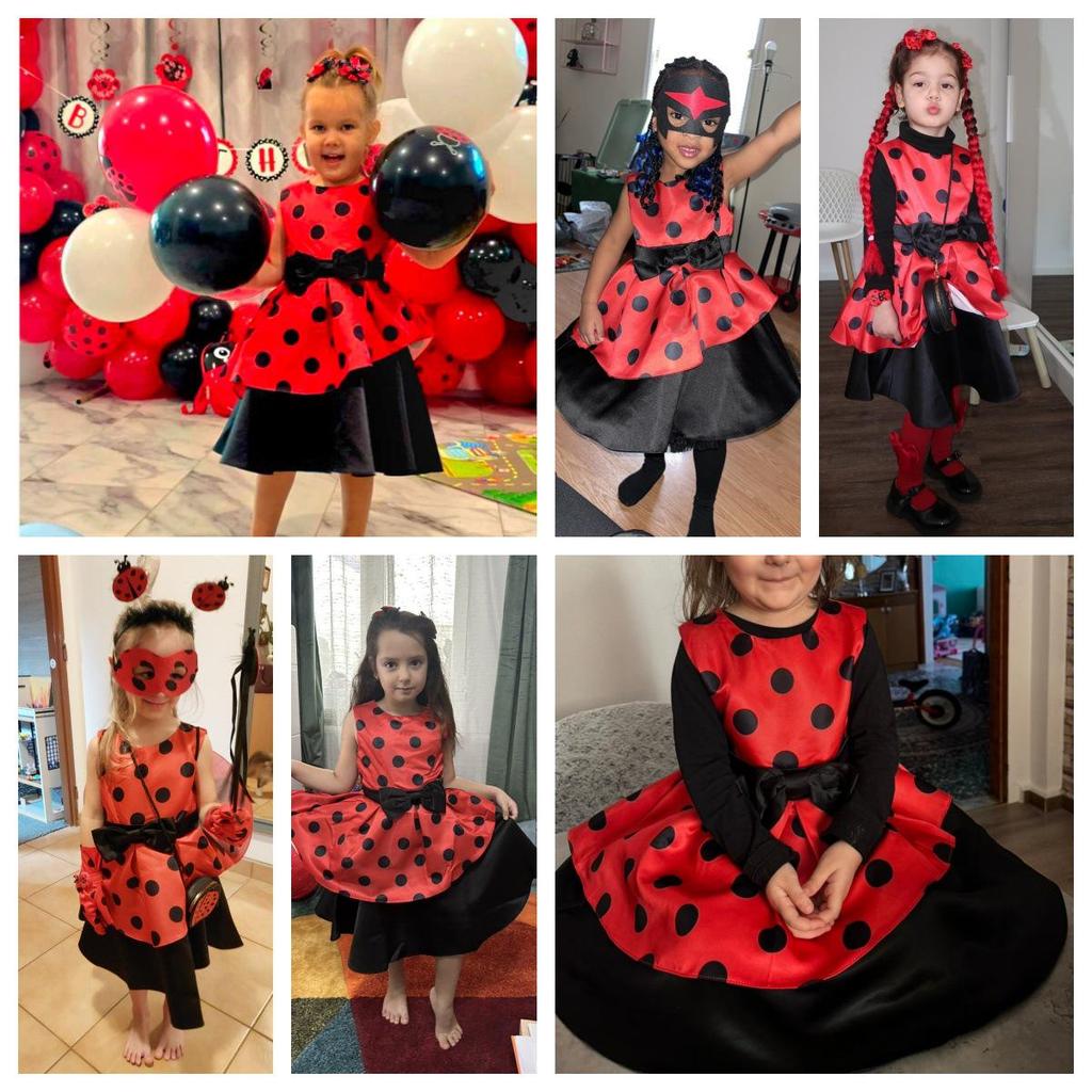 Платье принцессы с принтом бантов на Хэллоуин 2024 года для девочек