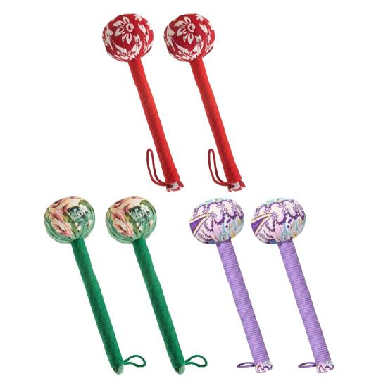 2Pcs Long Mugwort Lymphatic Drainage Massage Hammer for Effective Self-Massage Manual Back Massager for Muscle Pain Relief Full Body