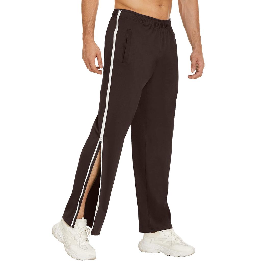 Men's Zipper Pants, Loose Sweatpants, Training Basketball Pants, Men's Loose Pants