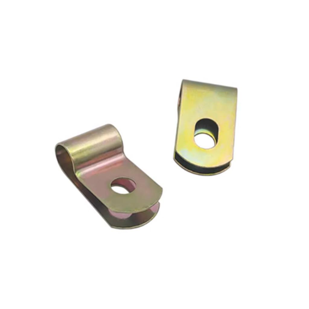 Carbon Steel Galvanized Single Pipe Clip Anti Vibration Anti Slip Insulation Flame Retardant Wire Harness Clamp Thread Lock3
