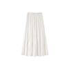 White Cake Skirt Women's Spring and Summer New High-waisted and Thin A-word Skirt Medium and Long Small Puffy Skirt