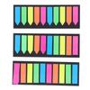 15 Sets Transparent Sticky Notes Transparent Design Colorful Reusable Widely Used Cute Sticky Notes