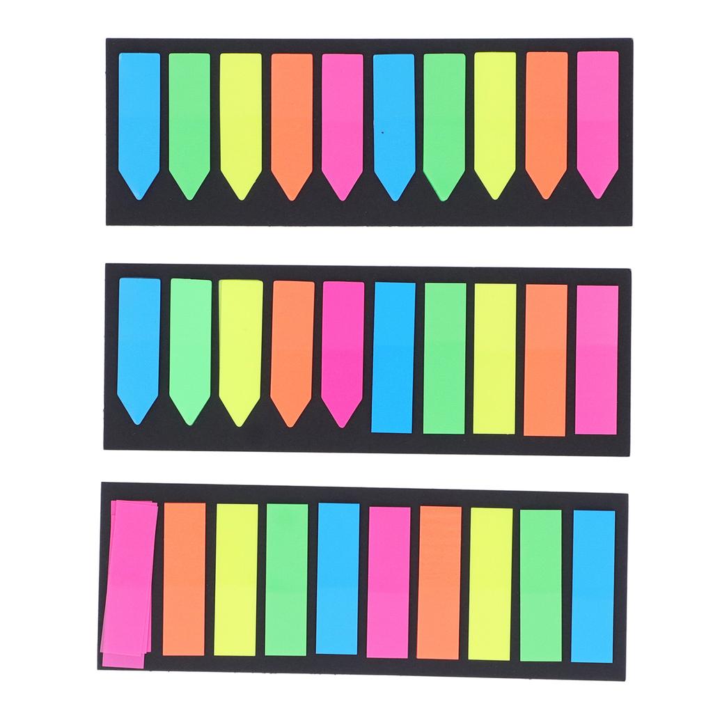 15 Sets Transparent Sticky Notes Transparent Design Colorful Reusable Widely Used Cute Sticky Notes